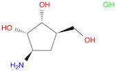 (1R,2S,3R,5R)-3-Amino-5-(hydroxymethyl)cyclopentane-1,2-diol hydrochloride