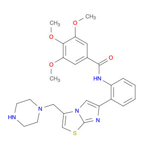 3,4,5-Trimethoxy-N-(2-(3-(piperazin-1-ylmethyl)imidazo[2,1-b]thiazol-6-yl)phenyl)benzamide