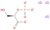 Propanoic acid, 3-hydroxy-2-(phosphonooxy)-, trisodium salt, (R)-