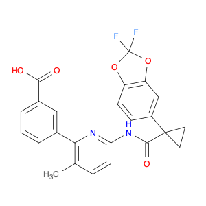 3-(6-{[1-(2,2-Difluoro-benzo[1,3]dioxol-5-yl)-cyclopropanecarbonyl]-amino}-3-methyl-pyridin-2-yl)-…