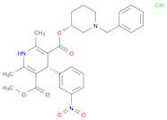 (3R)-1-Benzyl-3-piperidinyl methyl (4R)-2,6-dimethyl-4-(3-nitrophenyl)-1,4-dihydro-3,5-pyridinedic…