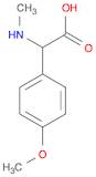 Benzeneacetic acid, 4-methoxy-a-(methylamino)-