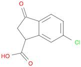 6-Chloro-3-oxo-2,3-dihydro-1H-indene-1-carboxylic acid