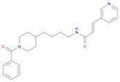 (2E)-N-[4-(1-Benzoyl-4-piperidinyl)butyl]-3-(3-pyridinyl)-2-propenamide