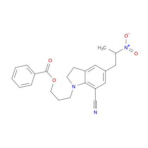 3-(7-Cyano-5-(2-nitropropyl)indolin-1-yl)propyl benzoate