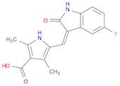 5-((Z)-(5-Fluoro-2-oxoindolin-3-ylidene)methyl)-2,4-dimethyl-1H-pyrrole-3-carboxylic acid