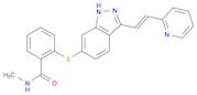 (E)-N-Methyl-2-((3-(2-(pyridin-2-yl)vinyl)-1H-indazol-6-yl)thio)benzamide