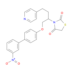 3-[1-[[(3'-Nitro[1,1'-biphenyl]-4-yl)oxy]methyl]-3-(4-pyridinyl)propyl]-2,4-thiazolidinedione