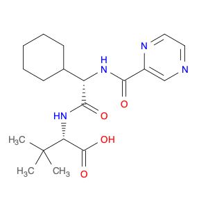 (S)-2-((S)-2-Cyclohexyl-2-(pyrazine-2-carboxamido)acetamido)-3,3-dimethylbutanoic acid