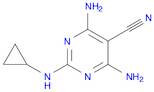 4,6-Diamino-2-(cyclopropylamino)pyrimidine-5-carbonitrile