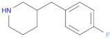 3-[(4-fluorophenyl)methyl]piperidine