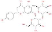 7-[[2-O-(6-Deoxy-α-L-mannopyranosyl)-β-D-glucopyranosyl]oxy]-5-hydroxy-2-(4-hydroxyphenyl)-4H-1-...