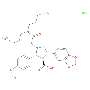 3-Pyrrolidinecarboxylicacid,4-(1,3-benzodioxol-5-yl)-1-[2-(dibutylamino)-2-oxoethyl]-2-(4-methoxyp…