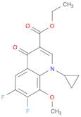 1-Cyclopropyl-6,7-difluoro-1,4-dihydro-8-methoxy-4-oxo-3-quinolinecarboxylic acid ethyl ester