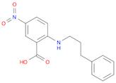 5-Nitro-2-(3-phenylpropylamino)benzoic acid