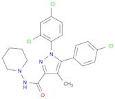 5-(4-Chlorophenyl)-1-(2,4-dichlorophenyl)-4-methyl-N-piperidinopyrazole-3-carboxamide