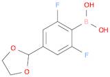 4-(1,3-Dioxolan-2-yl)-2,6-difluorophenylboronic acid