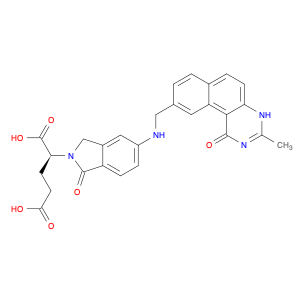 (2S)-2-[5-[[(1,2-Dihydro-3-methyl-1-oxobenzo[f]quinazolin-9-yl)methyl]amino]-1,3-dihydro-1-oxo-2H-…