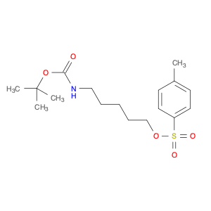 Carbamic acid,[5-[[(4-methylphenyl)sulfonyl]oxy]pentyl]-, 1,1-dimethylethyl ester (9CI)