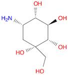 (1S,2S,3R,4S,5S)-5-Amino-1-(hydroxymethyl)cyclohexane-1,2,3,4-tetraol