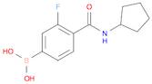 4-(Cyclopentylcarbamoyl)-3-fluorophenylboronic acid