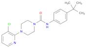 4-(3-Chloro-2-pyridinyl)-N-[4-(1,1-dimethylethyl)phenyl]-1-piperazinecarboxamide