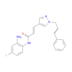 (E)-N-(2-amino-4-fluorophenyl)-3-(1-cinnamyl-1H-pyrazol-4-yl)acrylamide