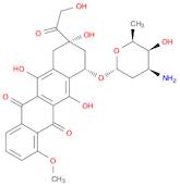 5,12-Naphthacenedione, 10-[(3-amino-2,3,6-trideoxy-α-L-lyxo-hexopyranosyl)oxy]-7,8,9,10-tetrahyd...