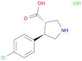 (3S,4R)-4-(4-Chlorophenyl) pyrrolidine-3-carboxylic acid Hydrochloride