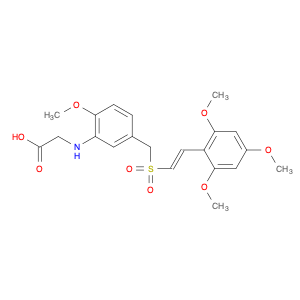 N-[2-Methoxy-5-[[[(1E)-2-(2,4,6-trimethoxyphenyl)ethenyl]sulfonyl]methyl]phenyl]glycine