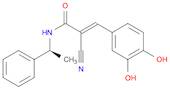 (2E)-2-Cyano-3-(3,4-Dihydroxyphenyl)-N-[(1S)-1-Phenylethyl]-2-Propenamide