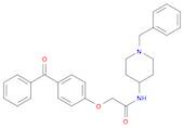 2-(4-Benzoylphenoxy)-N-[1-(phenylmethyl)-4-piperidinyl]acetamide