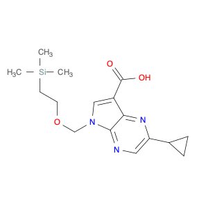 2-Cyclopropyl-5-[[2-(trimethylsilyl)ethoxy]methyl]-5H-pyrrolo[2,3-b]pyrazine-7-carboxylic acid