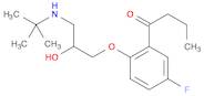 1-[2-[3-[(1,1-Dimethylethyl)amino]-2-hydroxypropoxy]-5-fluorophenyl]-1-butanone