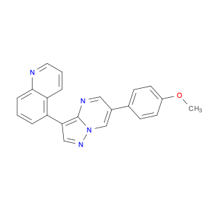 5-[6-(4-Methoxyphenyl)pyrazolo[1,5-a]pyrimidin-3-yl]quinoline