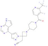 1-[1-[[3-Fluoro-2-(trifluoromethyl)-4-pyridinyl]carbonyl]-4-piperidinyl]-3-[4-(7H-pyrrolo[2,3-d]py…