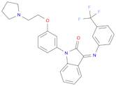 2H-indol-2-one,1,3-dihydro-1-[3-[2-(1-pyrrolidinyl)ethoxy]phenyl]-3-[[3-(trifluoromethyil)phenyl...