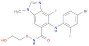 5-[(4-Bromo-2-fluorophenyl)amino]-4-fluoro-N-(2-hydroxyethoxy)-1-methyl-1H-benzimidazole-6-carbo...