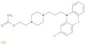 2-[4-[3-(2-chlorophenothiazin-10-yl)propyl]piperazin-1-yl]ethyl acetate,dihydrochloride