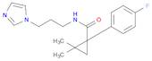 N-(3-(1H-imidazol-1-yl)propyl)-1-(4-fluorophenyl)-2,2-dimethylcyclopropane-1-carboxamide