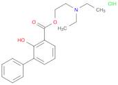 2-(Diethylamino)ethyl 2-hydroxy-3-biphenylcarboxylate hydrochloride