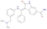 3-[[[3-[(Dimethylamino)methyl]phenyl]amino]phenylmethylene]-2,3-dihydro-2-oxo-1H-indole-6-carboxam…