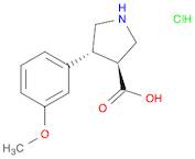 (3S,4R)-4-(3-Methoxyphenyl)-3-pyrrolidinecarboxylic Acid Hydrochloride