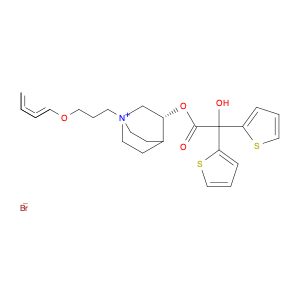 (3R)-(2-Hydroxy-2,2-dithien-2-ylacetoxy)-1-(3-phenoxypropyl)-1-azoniabicyclo[2.2.2]octane bromide