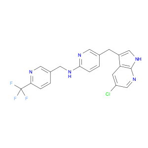 N-[5-[(5-Chloro-1H-pyrrolo[2,3-b]pyridin-3-yl)methyl]-2-pyridinyl]-6-(trifluoromethyl)-3-pyridin...