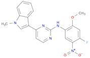 N-(4-Fluoro-2-methoxy-5-nitrophenyl)-4-(1-methyl-1H-indol-3-yl)pyrimidin-2-amine