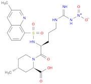 (2R,4R)-1-[(2S)-5-[[Imino(nitroamino)methyl]amino]-2-[[(3-methyl-8-quinolinyl)sulfonyl]amino]-1-ox…