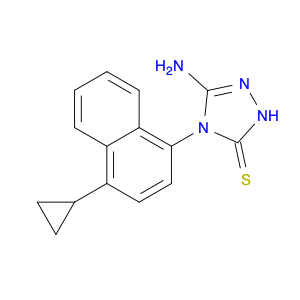 3-Amino-4-(4-cyclopropylnaphthalen-1-yl)-4H-1,2,4-triazole-5-thiol