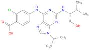 2-Chloro-4-[[2-[[(1R)-1-(hydroxymethyl)-2-methylpropyl]amino]-9-(1-methylethyl)-9H-purin-6-yl]amin…