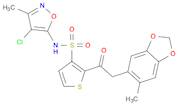 N-(4-chloro-3-methylisoxazol-5-yl)-2-(2-(6-methylbenzo-[d][1,3]dioxol-5-yl)acetyl)thiophene-3-sulf…